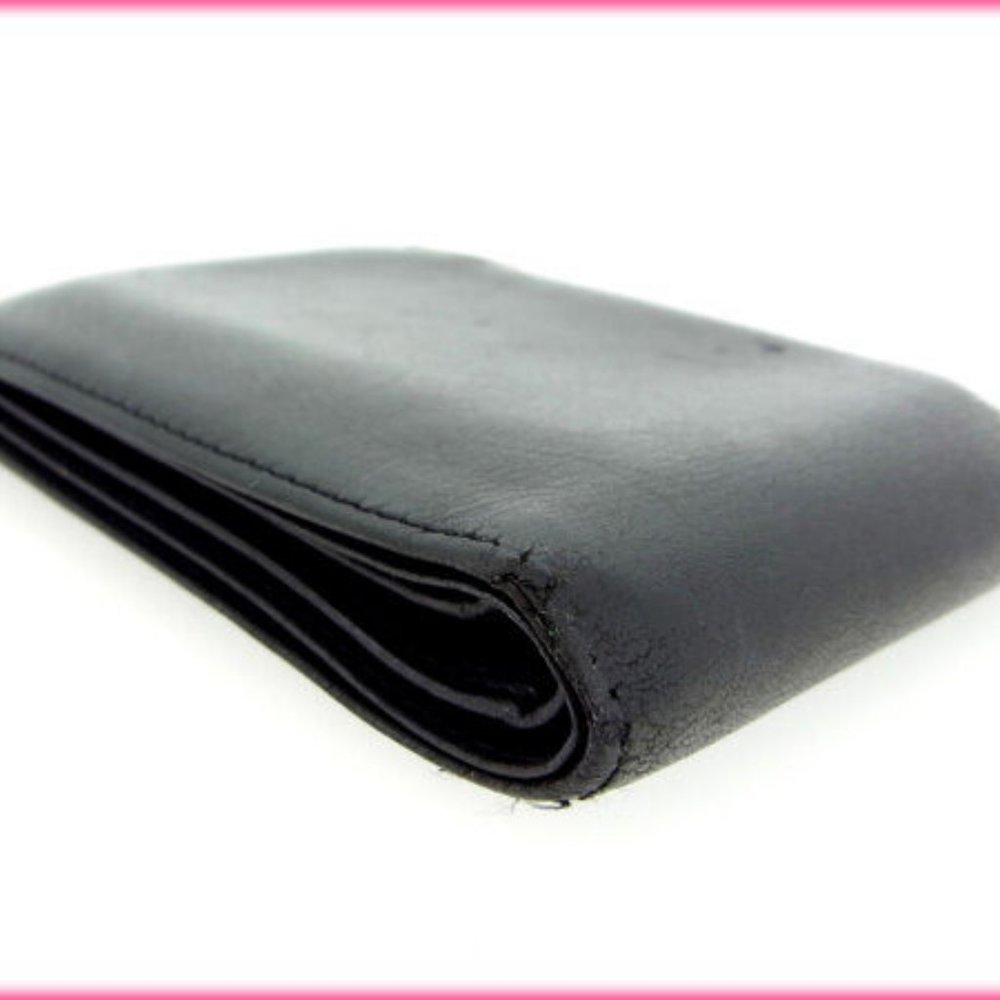 Authentic Gucci Wallet Purse Bifold Black Woman Authentic Used - Picture 4 of 5